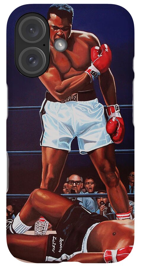iPhone Case - Muhammad Ali versus Sonny Liston by Paul Meijering