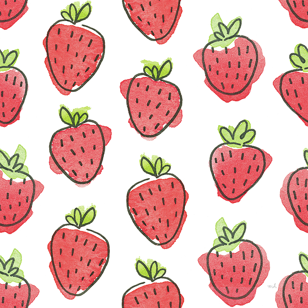 Strawberry Patterns Art for Sale