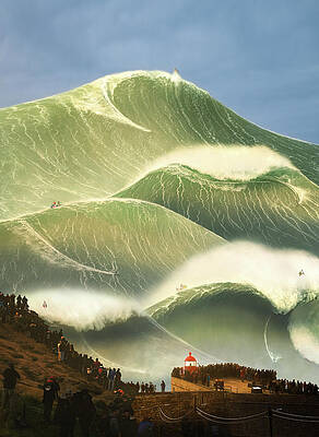 Wall Art - Digital Art - Nazare Morning by Mattias Hammar