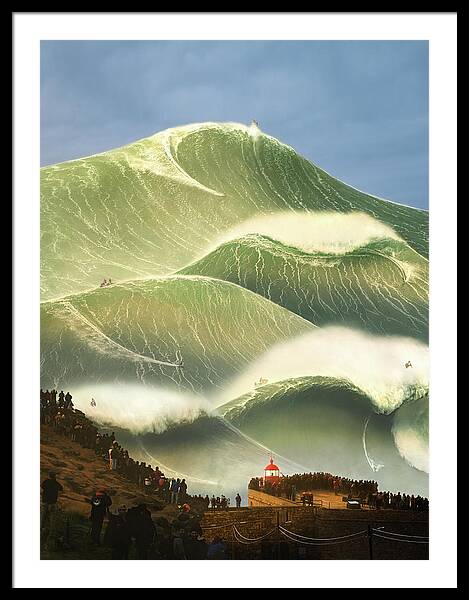 Nazare Morning Framed Print