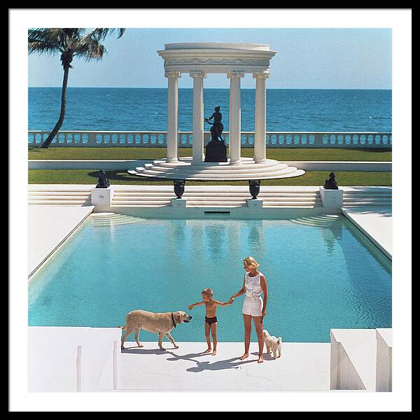 Nice Pool Framed Print