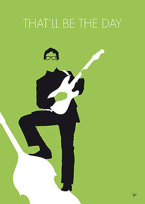 Wall Art - Digital Art - No056 MY BUDDY HOLLY Minimal Music poster by Chungkong Art