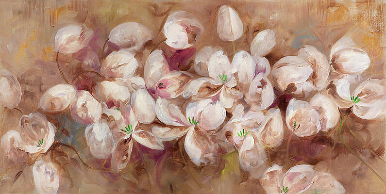 Wall Art - Painting - Opening Tulips by Li Bo