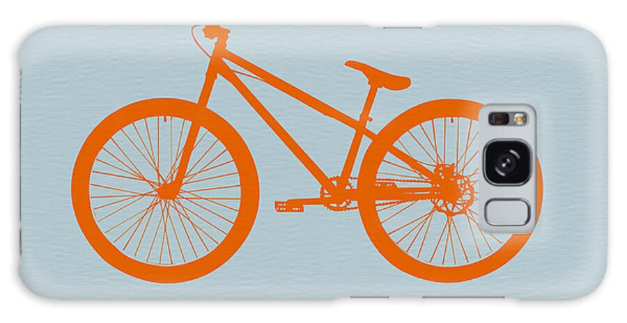 Galaxy Case - Orange Bicycle  by Naxart Studio