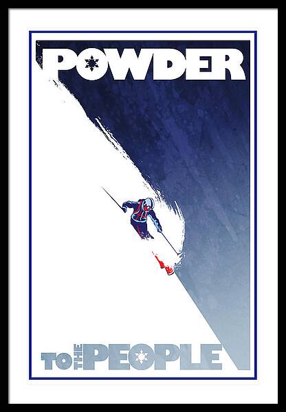 Powder To The People Framed Print