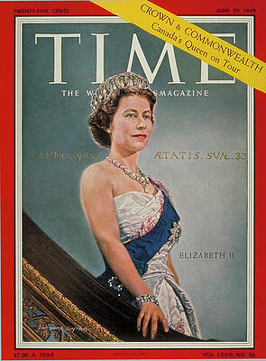 Wall Art - Photograph - Queen Elizabeth II, 1959 by Bernard Safran