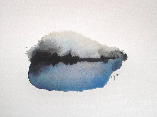 Wall Art - Painting - Reflection in the lake by Vesna Antic