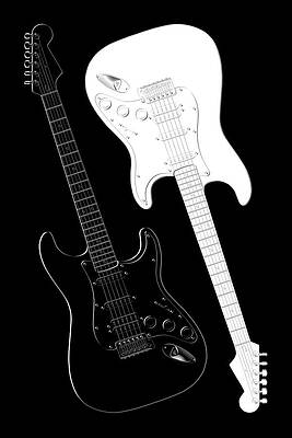 Wall Art - Digital Art - Rock and Roll Yin Yang by Mike McGlothlen