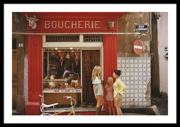 Saint-tropez Boucherie Framed Print