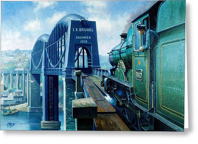 Saltash Bridge. Greeting Card