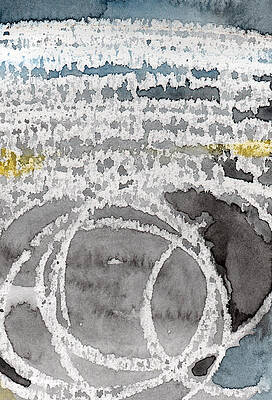 Wall Art - Painting - Saltwater- abstract painting by Linda Woods
