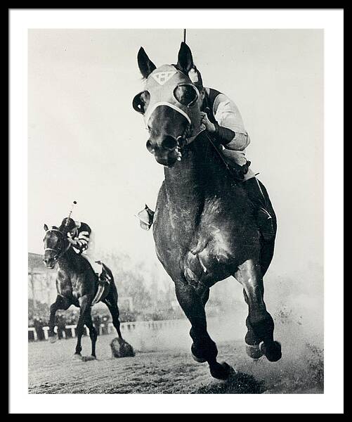 Seabiscuit Horse Racing #3 Framed Print