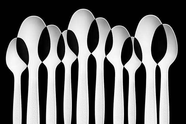 Wall Art - Photograph - Spoons Abstract:  Forest by Jacqueline Hammer