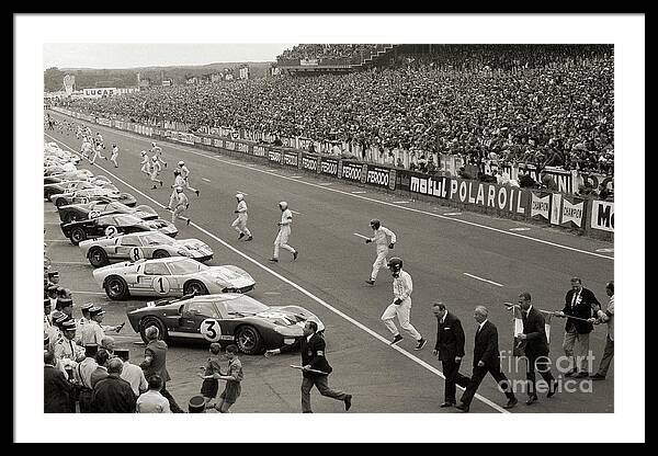 Start Of The Le Mans Race Framed Print