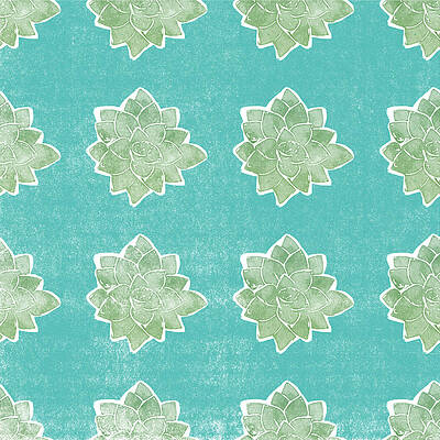 Wall Art - Mixed Media - Summer Succulents- Art by Linda Woods by Linda Woods