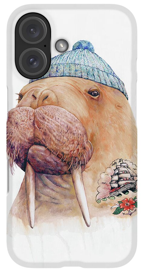 iPhone Case - Tattooed Walrus by Animal Crew