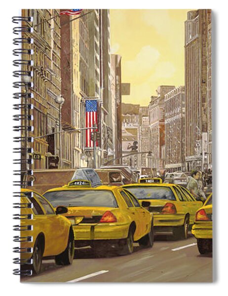 Yellow Taxi In Nyc Spiral Notebook