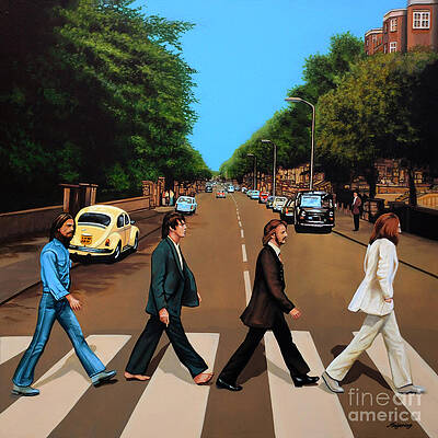 Wall Art - Painting - The Beatles Abbey Road by Paul Meijering