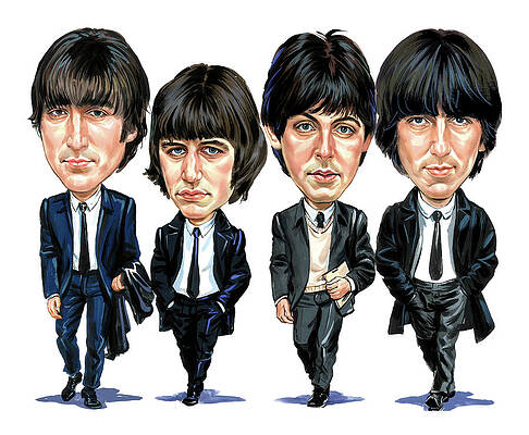 Wall Art - Painting - The Beatles by Art