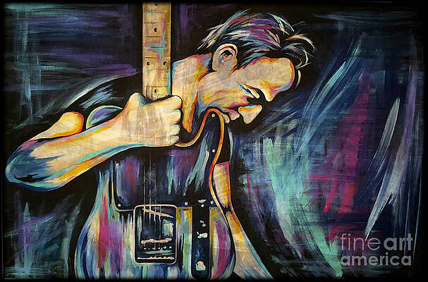 Wall Art - Painting - The Boss Bruce Springsteen by Amy Belonio