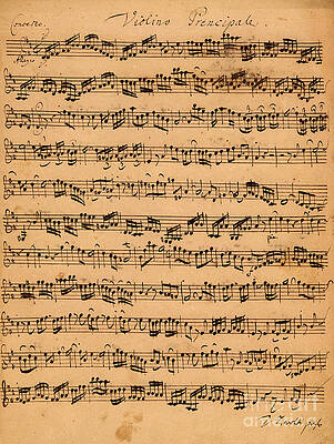 Wall Art - Drawing - The Brandenburger Concertos by Johann Sebastian Bach