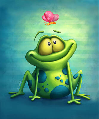 Wall Art - Digital Art - The frog by Tooshtoosh
