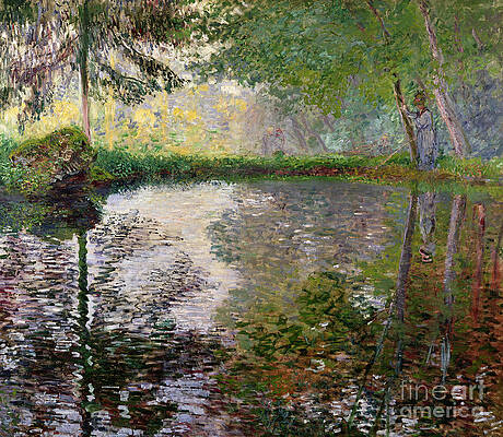 Wall Art - Painting - The Lake at Montgeron by Claude Monet