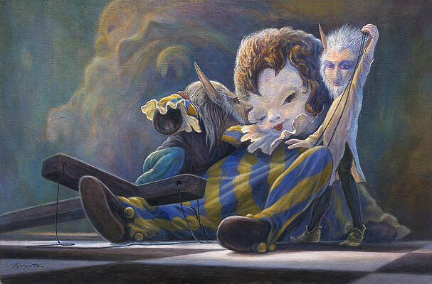 Wall Art - Painting - The Marionette by Leonard Filgate