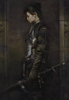 Wall Art - Painting - The Squire by Eve Ventrue