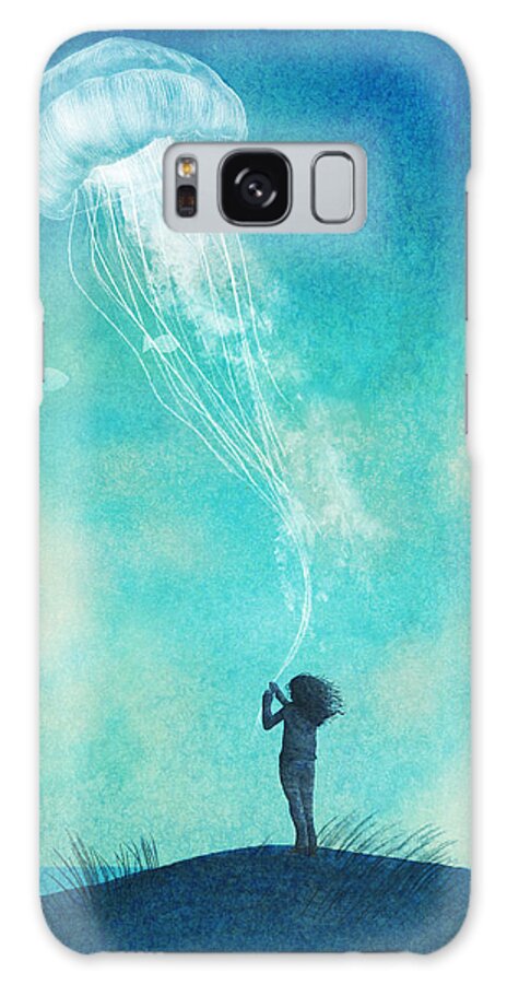 Galaxy Case - The Thing About Jellyfish by Eric Fan