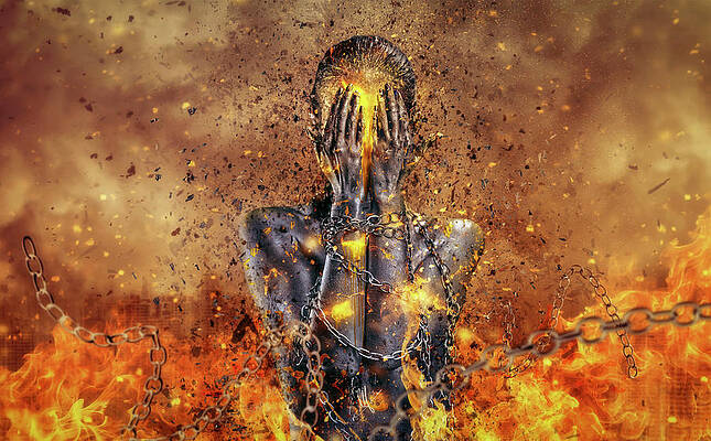 Wall Art - Digital Art - Through Ashes Rise by Mario Sanchez Nevado