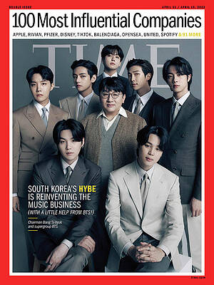 Wall Art - Photograph - TIME 100 Companies - HYBE and BTS by Photograph by Hong Jang Hyun for TIME
