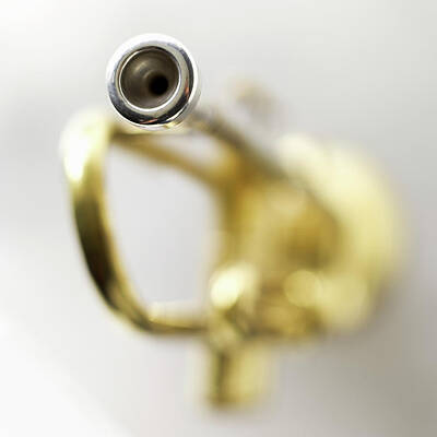 Wall Art - Photograph - Trumpet, Focus On Mouth Piece by Stockbyte