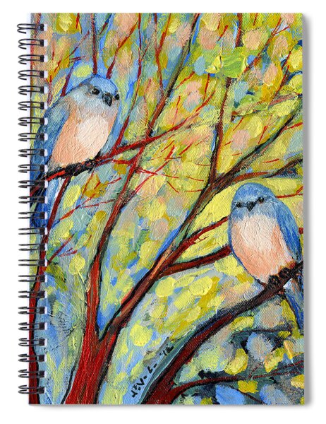 Two Bluebirds Spiral Notebook