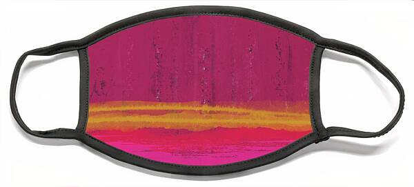 Undaunted Pink Abstract- Art By Linda Woods Face Mask