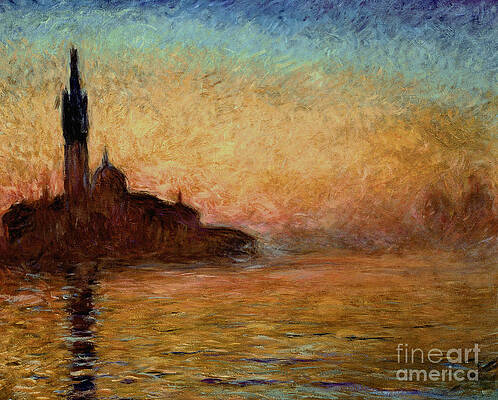 Wall Art - Painting - View of San Giorgio Maggiore by Claude Monet