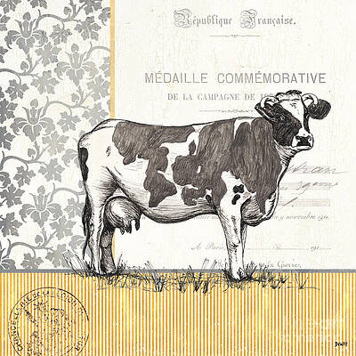 Wall Art - Painting - Vintage Farm 4 by Debbie DeWitt