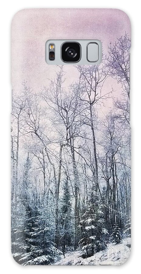 Galaxy Case - Winter Forest by Priska Wettstein