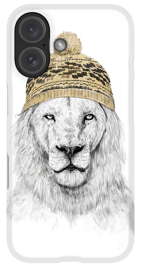 iPhone Case - Winter lion by Balazs Solti