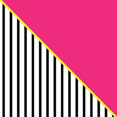 Wall Art - Digital Art - Yellow Pink And Black Geometric 2 by Linda Woods