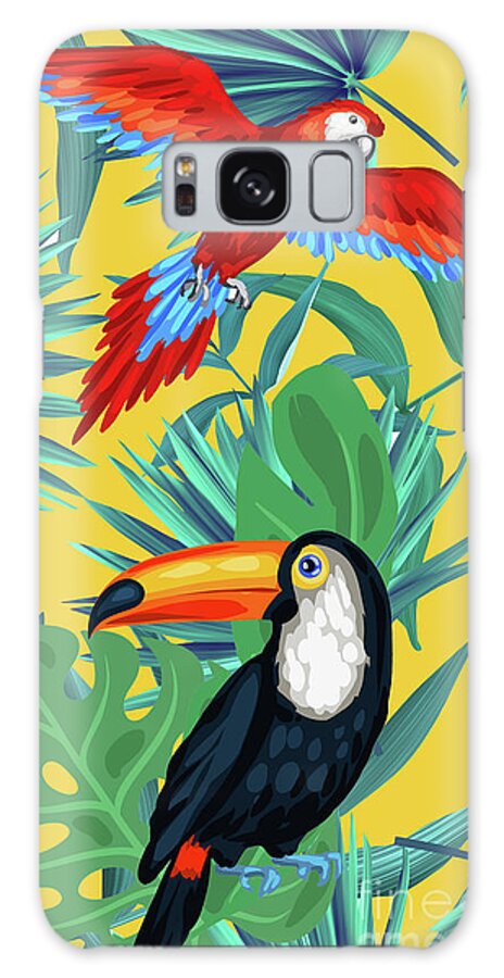 Galaxy Case - Yellow Tropic  by Mark Ashkenazi