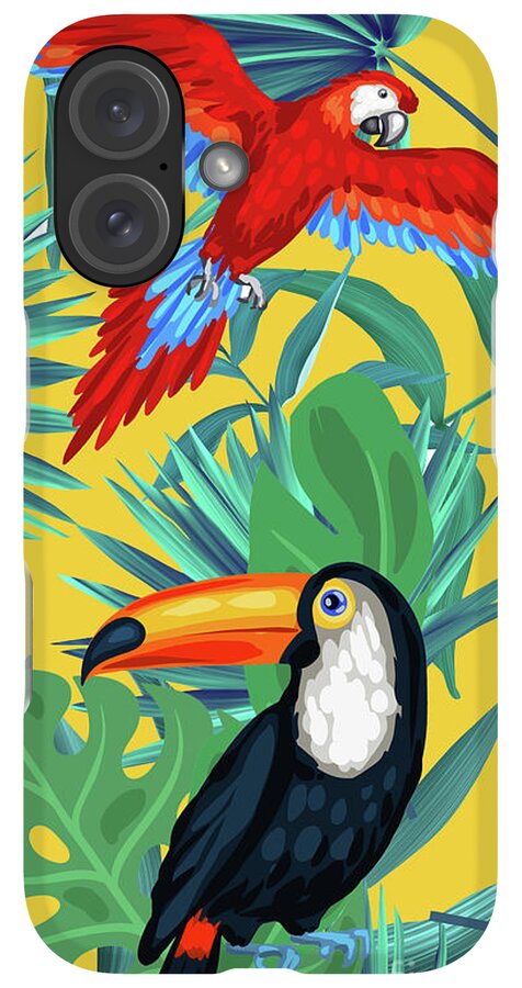 iPhone Case - Yellow Tropic  by Mark Ashkenazi