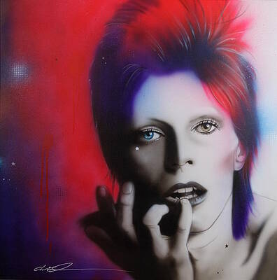 Wall Art - Painting - Ziggy Stardust by Christian Chapman Art
