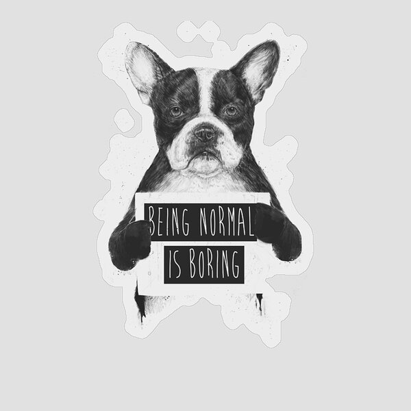 Being Normal Is Boring Sticker