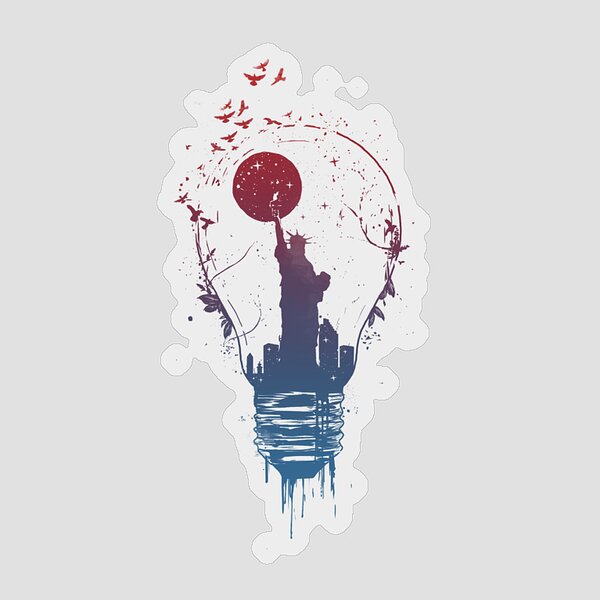Big City Lights Sticker
