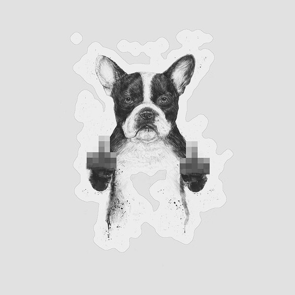Censored Dog Sticker