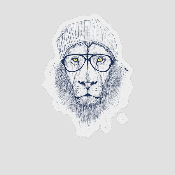 Cool Lion Sticker