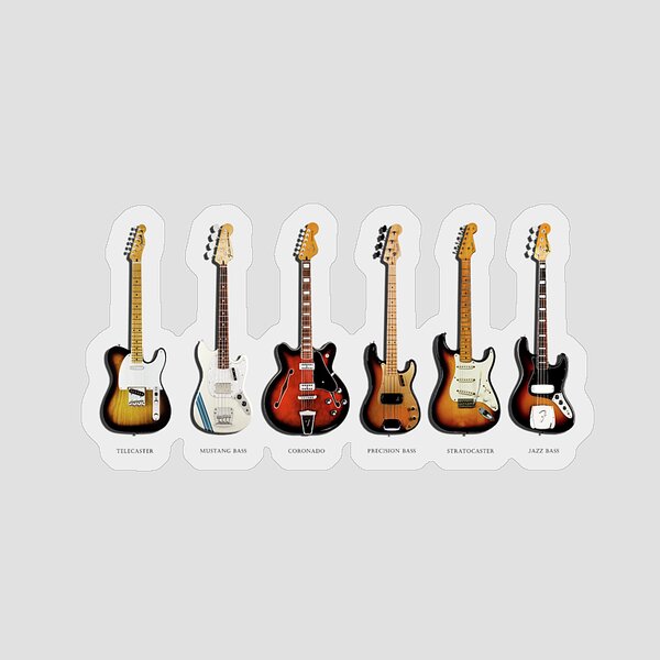 Fender Guitar Collection Sticker