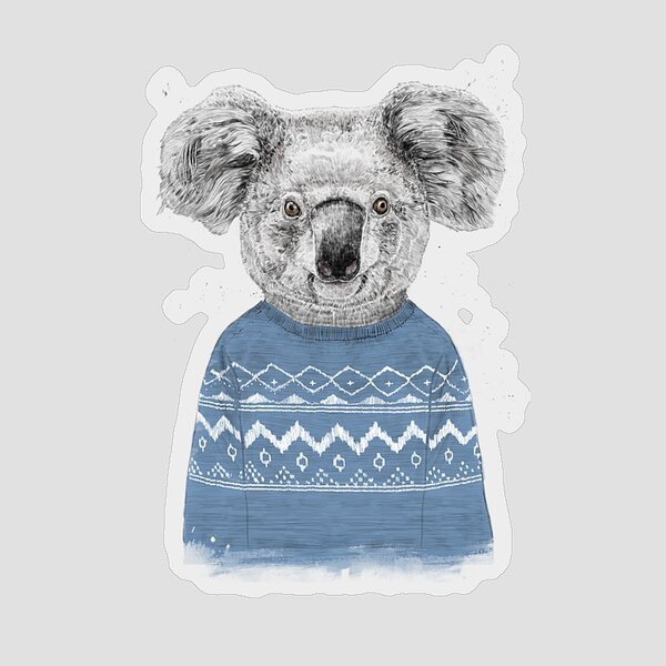Winter Koala Sticker