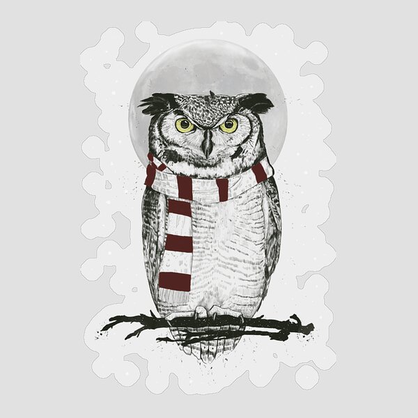 Winter Owl Sticker